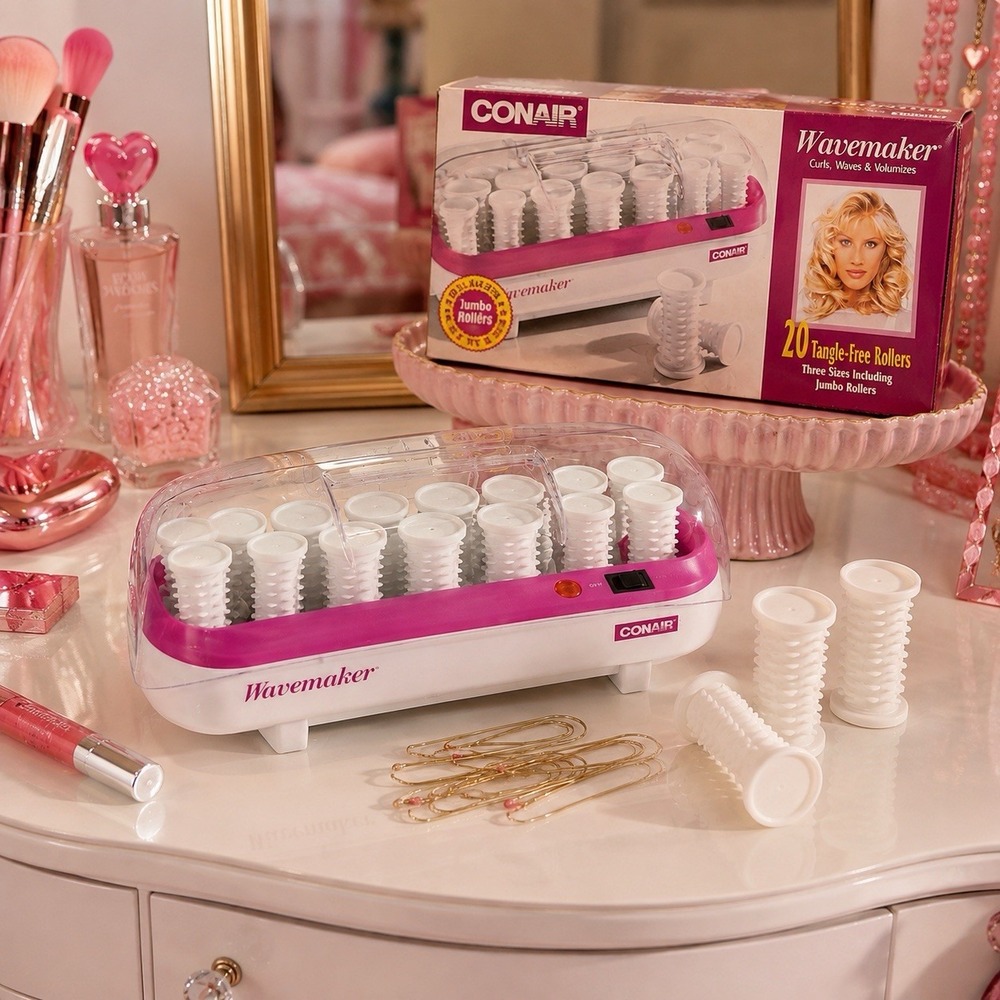 Vintage 90s Conair Wavemaker 20 Hot Rollers Hairsetter Y2K NIB Tested